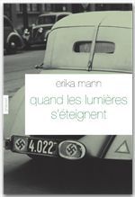 ebook cover of Quand les lumières s'éteignent, by Erika Mann