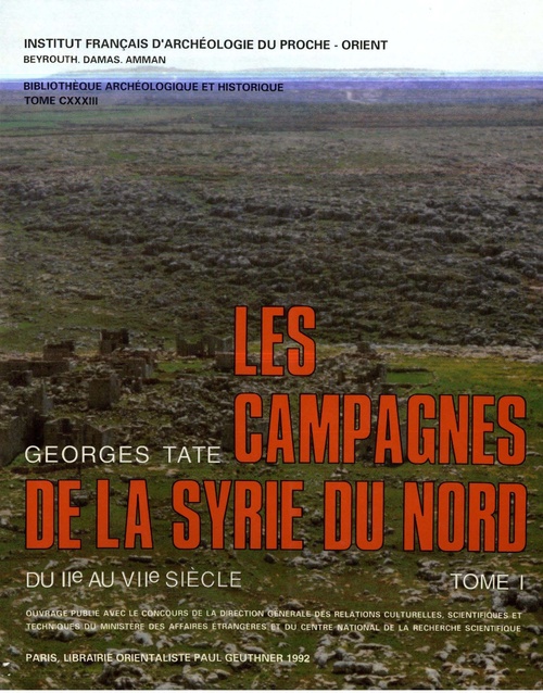 Couverture ebook de Les campagnes de la Syrie du Nord, de Georges Tate