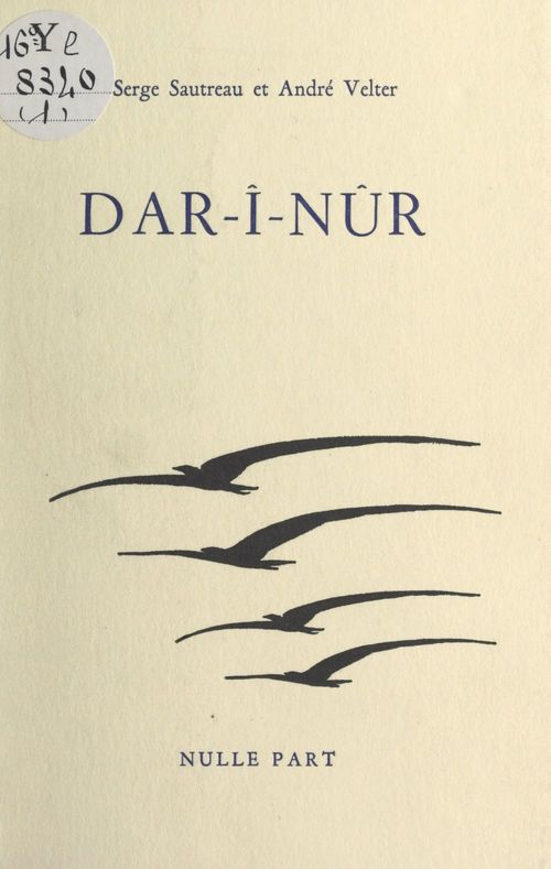 ebook cover of Dar-î-Nûr, by Andre Velter, Serge Sautreau