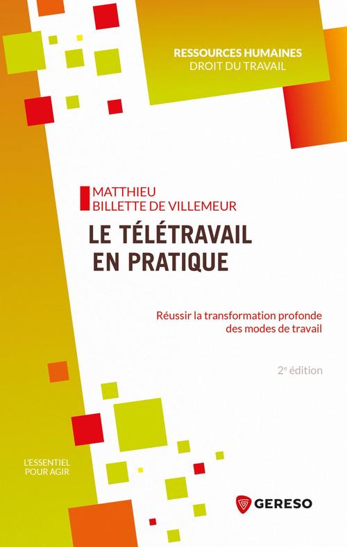 ebook cover of Le télétravail en pratique, by Matthieu Billette de villemeur