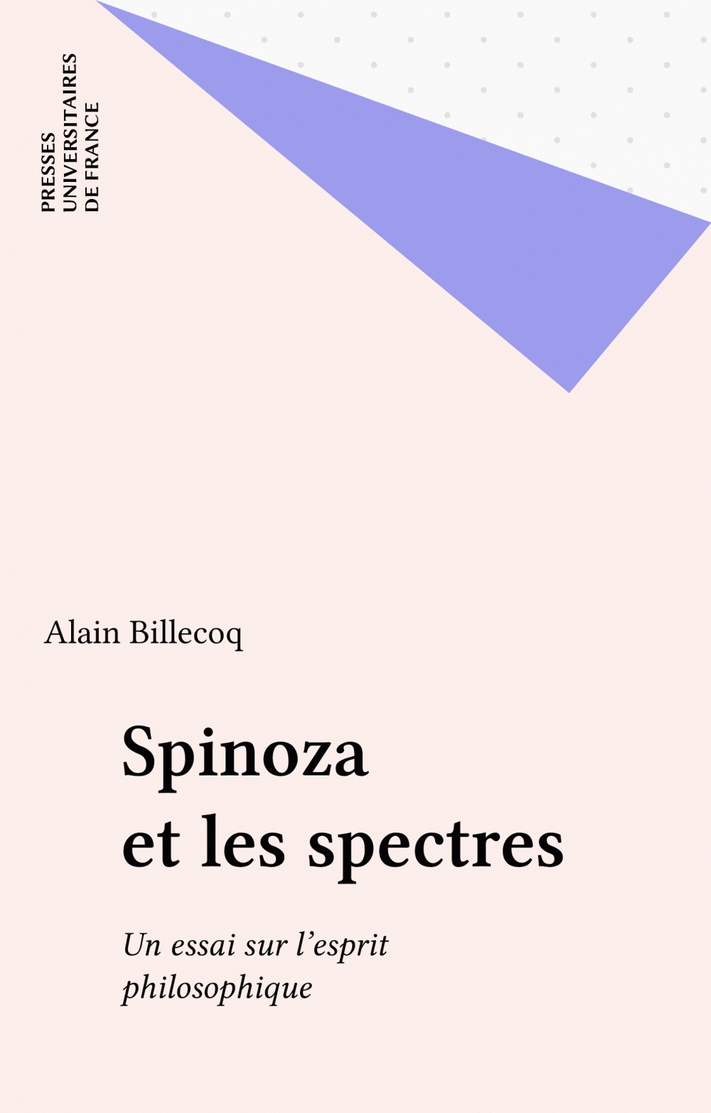 Couverture ebook de Spinoza et les spectres, de