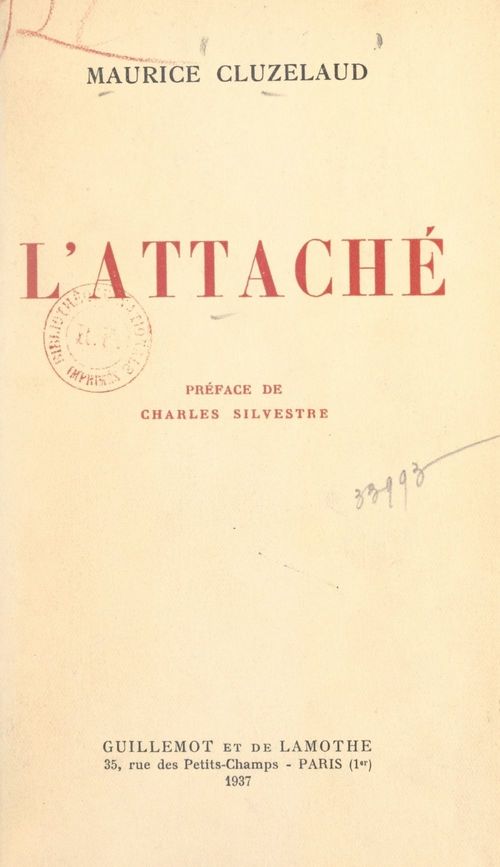 ebook cover of L'attaché, by Maurice Cluzelaud
