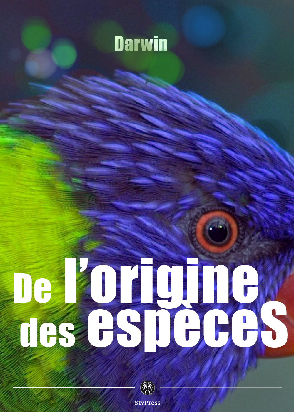 ebook cover of De l'origine des espèces, by Charles Darwin