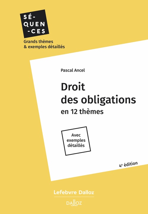 ebook cover of Droit des obligations en 12 thèmes - 4ème édition, by Pascal Ancel