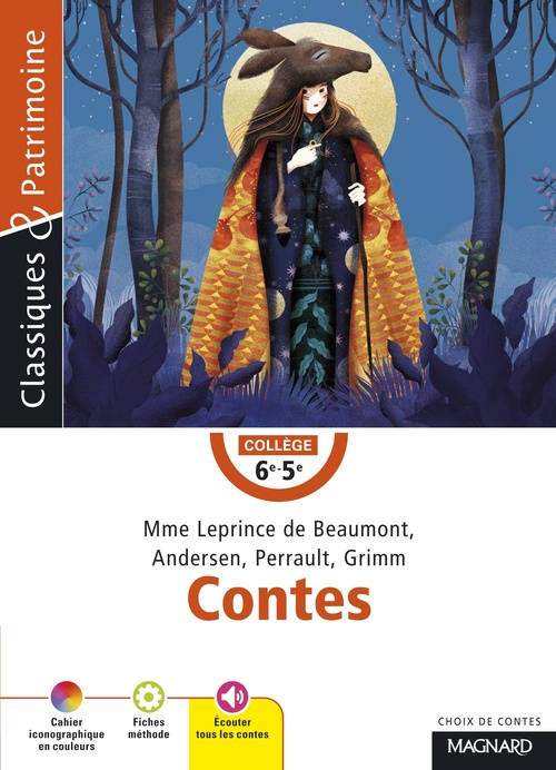 Couverture ebook de Contes Mme Leprince de Beaumont, Andersen, Perrault, Grimm - Classiques et Patrimoine, de Charles Perrault, Jeanne Leprince De Beaumont, Jacob et Wilhelm Grimm, Hans Christian Andersen