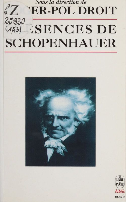 Couverture ebook de Présences de Schopenhauer, de Droit-R.P