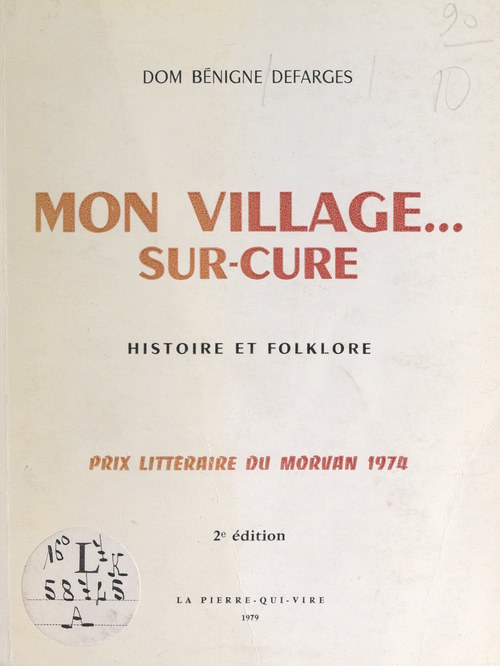 ebook cover of Mon village... sur-Cure, by Benigne Defarges
