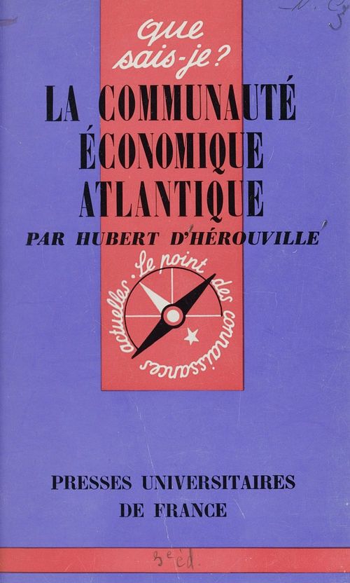 Couverture ebook de La Communauté Économique Atlantique, de Hubert D'Herouville