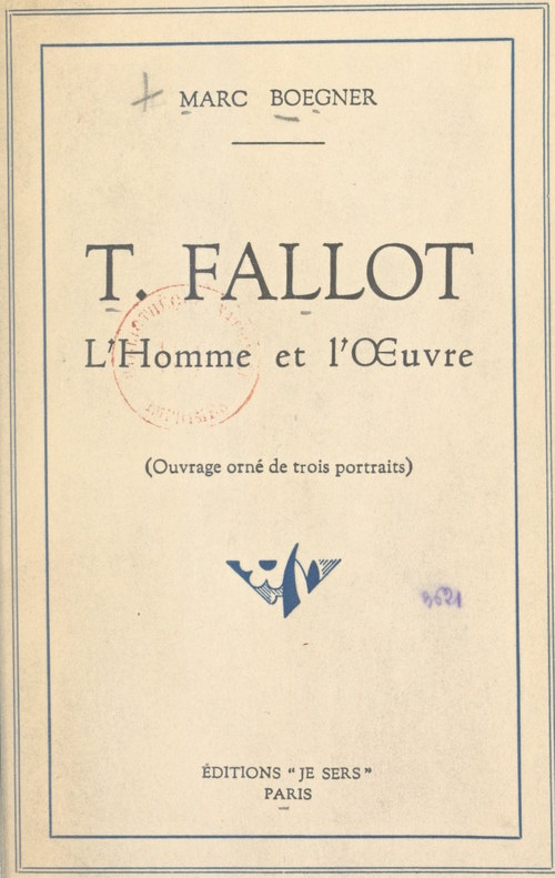 Couverture ebook de T. Fallot, de Marc Boegner