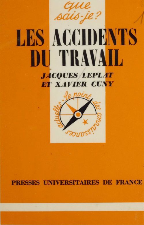 ebook cover of Les Accidents du travail, by Jacques Leplat, Xavier Cuny