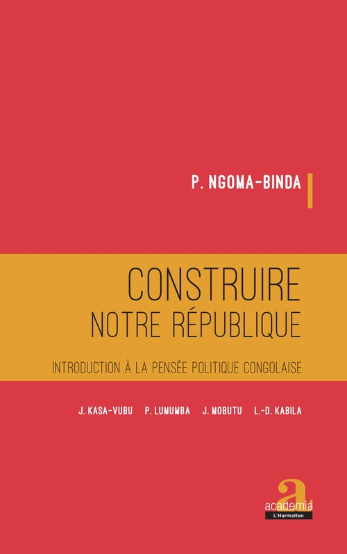 Couverture ebook de Construire notre république, de P. Ngoma-Binda
