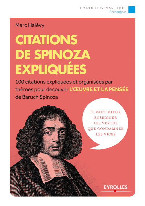 Couverture ebook de Citations de Spinoza expliquées, de Marc Halévy