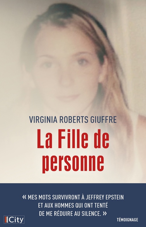 ebook cover of La fille de personne, by Virginia Roberts Giuffre