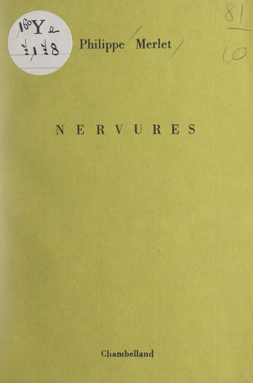 Couverture ebook de Nervures, de Philippe Merlet