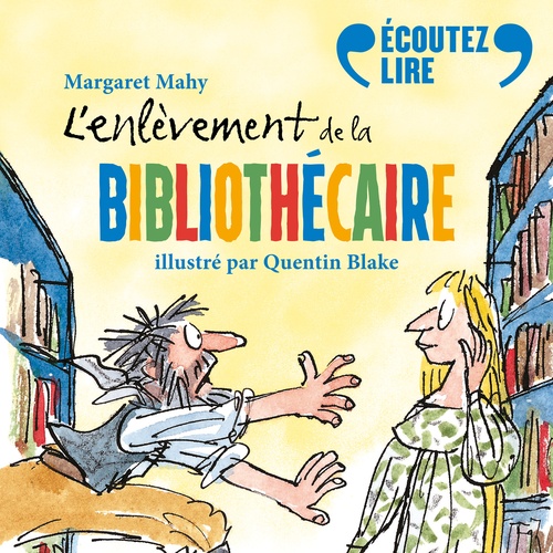 audiobook cover of L'enlèvement de la bibliothécaire, by Margaret Mahy