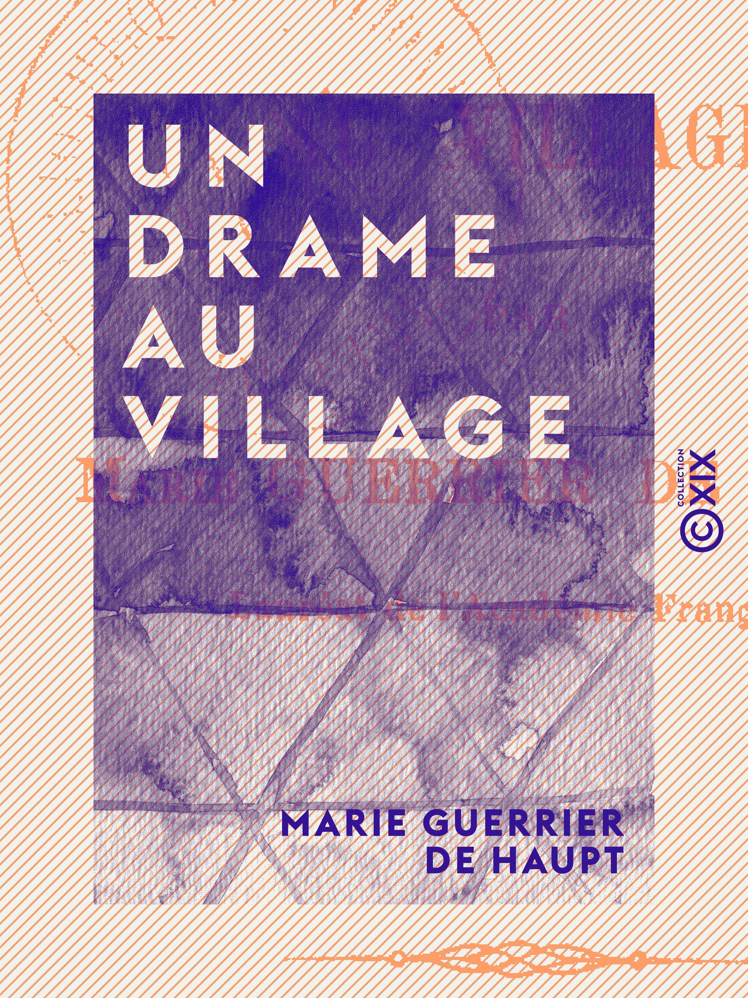 ebook cover of Un drame au village, by Marie Guerrier De Haupt