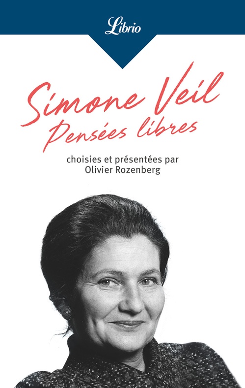 Couverture ebook de Pensées libres, de Simone Veil