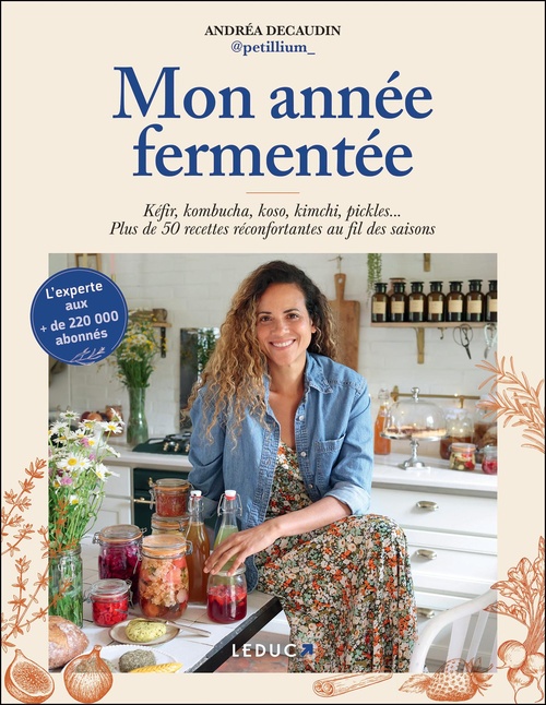 ebook cover of Mon année fermentée, by Andréa Decaudin