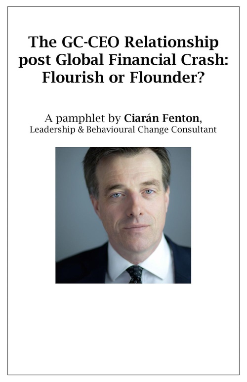 Couverture ebook de The GC-CEO Relationship post Global Financial Crash: Flourish or Flounder?, de Patrick Ambrose