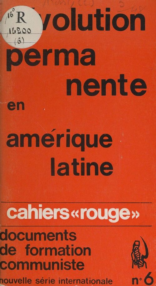Couverture ebook de La révolution permanente en Amérique Latine, de Carlos Rossi