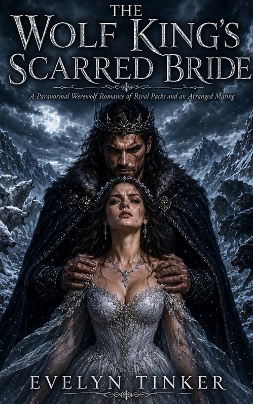 Couverture ebook de THE WOLF KING'S SCARRED BRIDE, de Evelyn Tinker