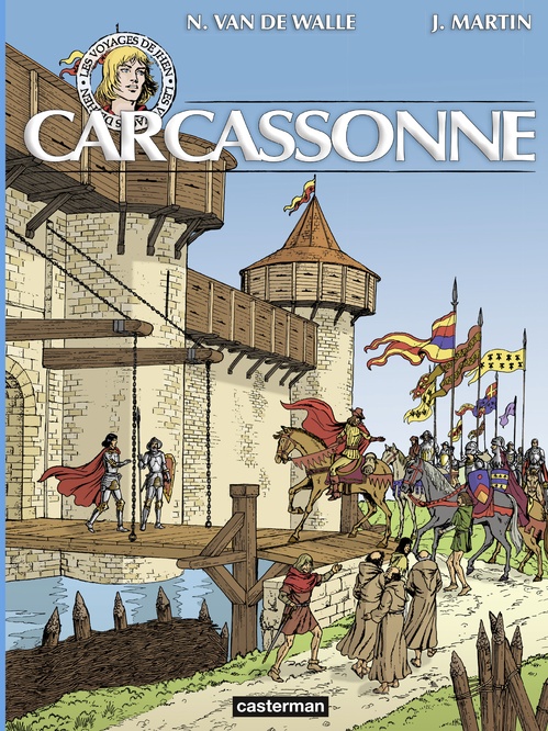 Couverture ebook de Les voyages de Jhen - Carcassonne, de Nicolas Van de walle, Martin Jacques
