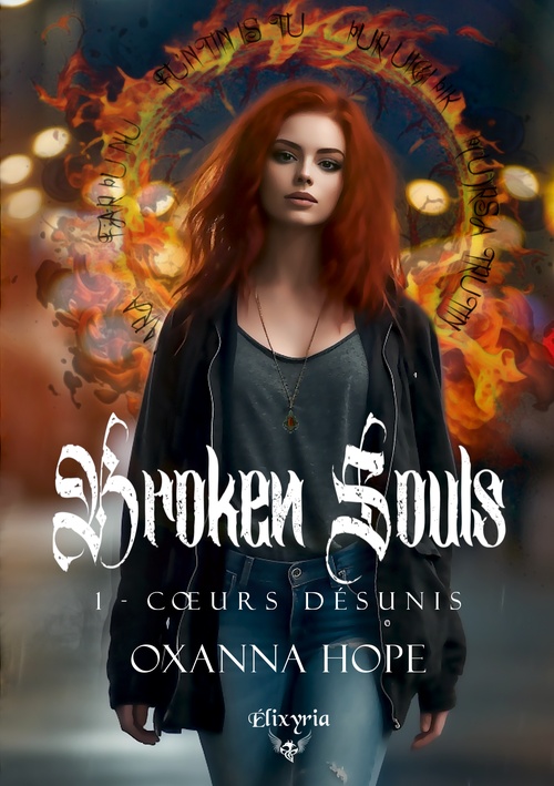 ebook cover of Broken souls - 1 - Coeurs désunis, by Oxanna Hope