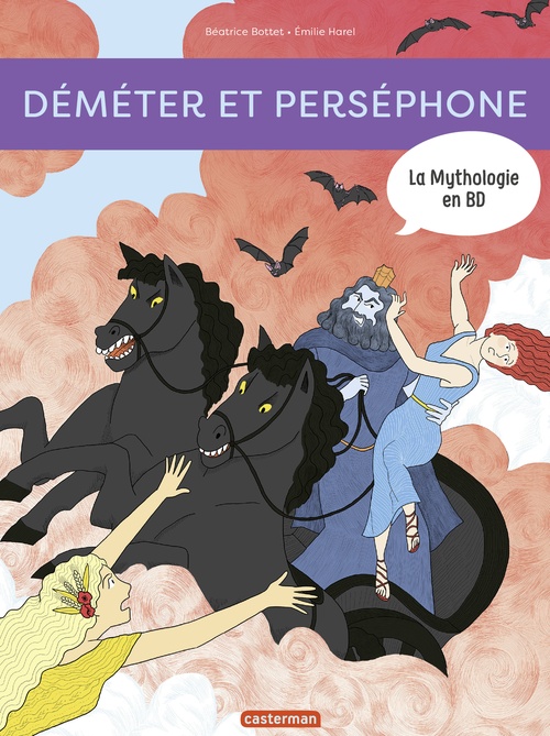 Couverture ebook de La mythologie en BD (Tome 13) - Déméter et Perséphone, de Béatrice Bottet, Emilie Harel