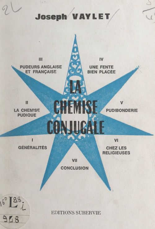 ebook cover of La chemise conjugale, by Joseph Vaylet