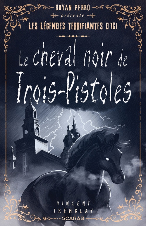 Couverture ebook de Le cheval noir de Trois-Pistoles, de Vincent Tremblay