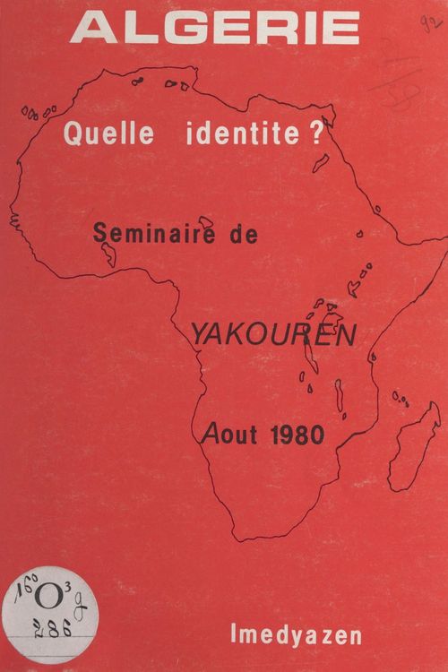 ebook cover of Algérie, quelle identité ?, by Seminaire De Yakouren