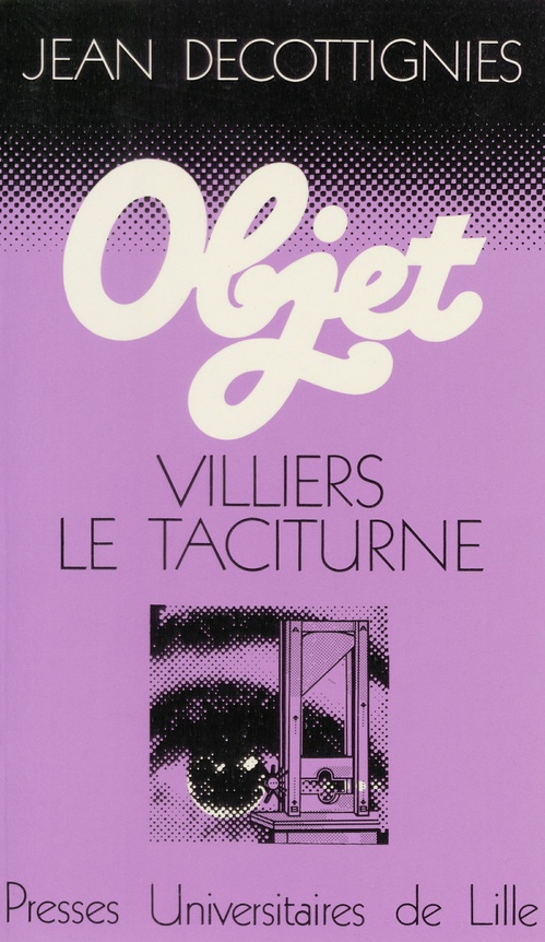 ebook cover of Villiers le taciturne, by Jean Decottignies