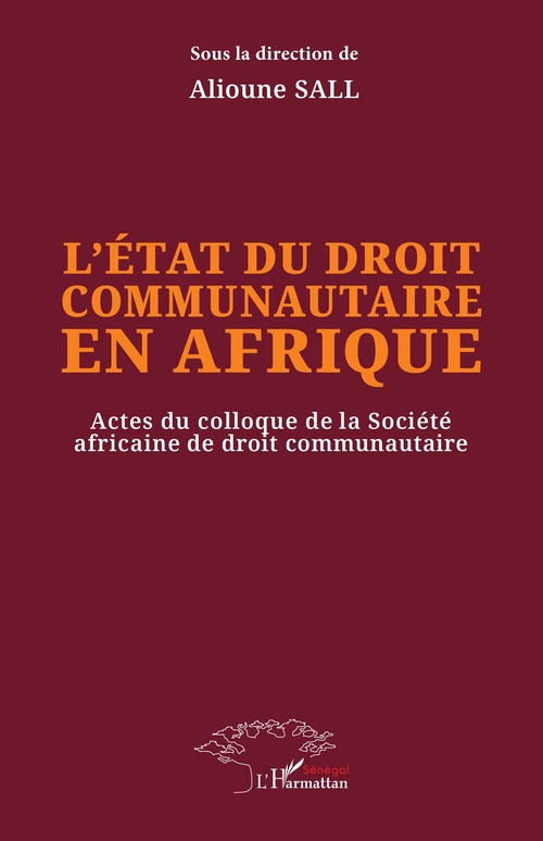 Couverture ebook de L´état du droit communautaire en Afrique, de