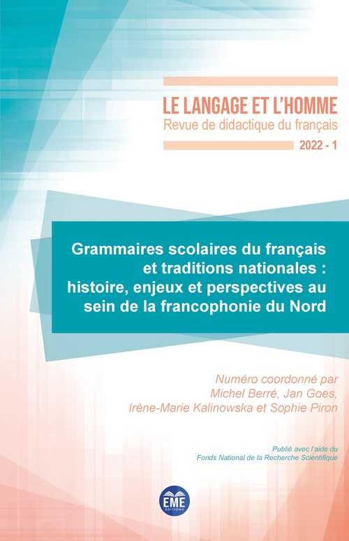 ebook cover of Grammaires scolaires du français et traditions nationales, by Michel Berré, Jan Goes, Irène-Marie Kalinowska, Sophie Piron
