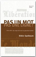 ebook cover of Pas un mot, pas une ligne ?, by Didier Epelbaum