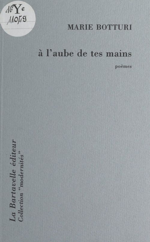 Couverture ebook de À l'aube de tes mains, de Marie Botturi