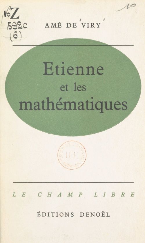 ebook cover of Étienne et les mathématiques, by Ame De Viry