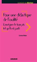 Couverture ebook de Pour une didactique de l'oralité - Ebook, de Gérard Didier