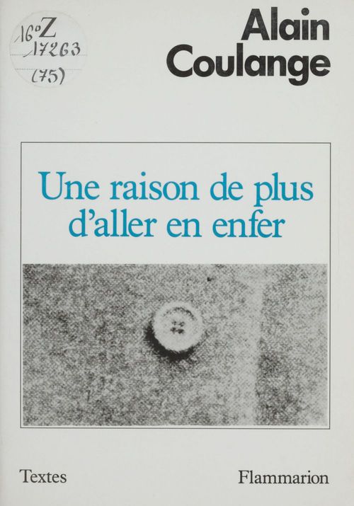 ebook cover of Une raison de plus d'aller en enfer, by Alain Coulange