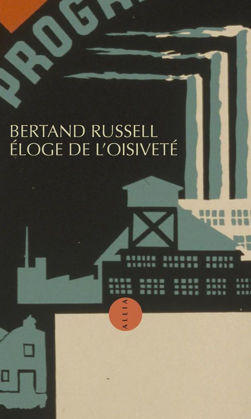 ebook cover of Eloge de l'oisiveté, by Bertrand Russell
