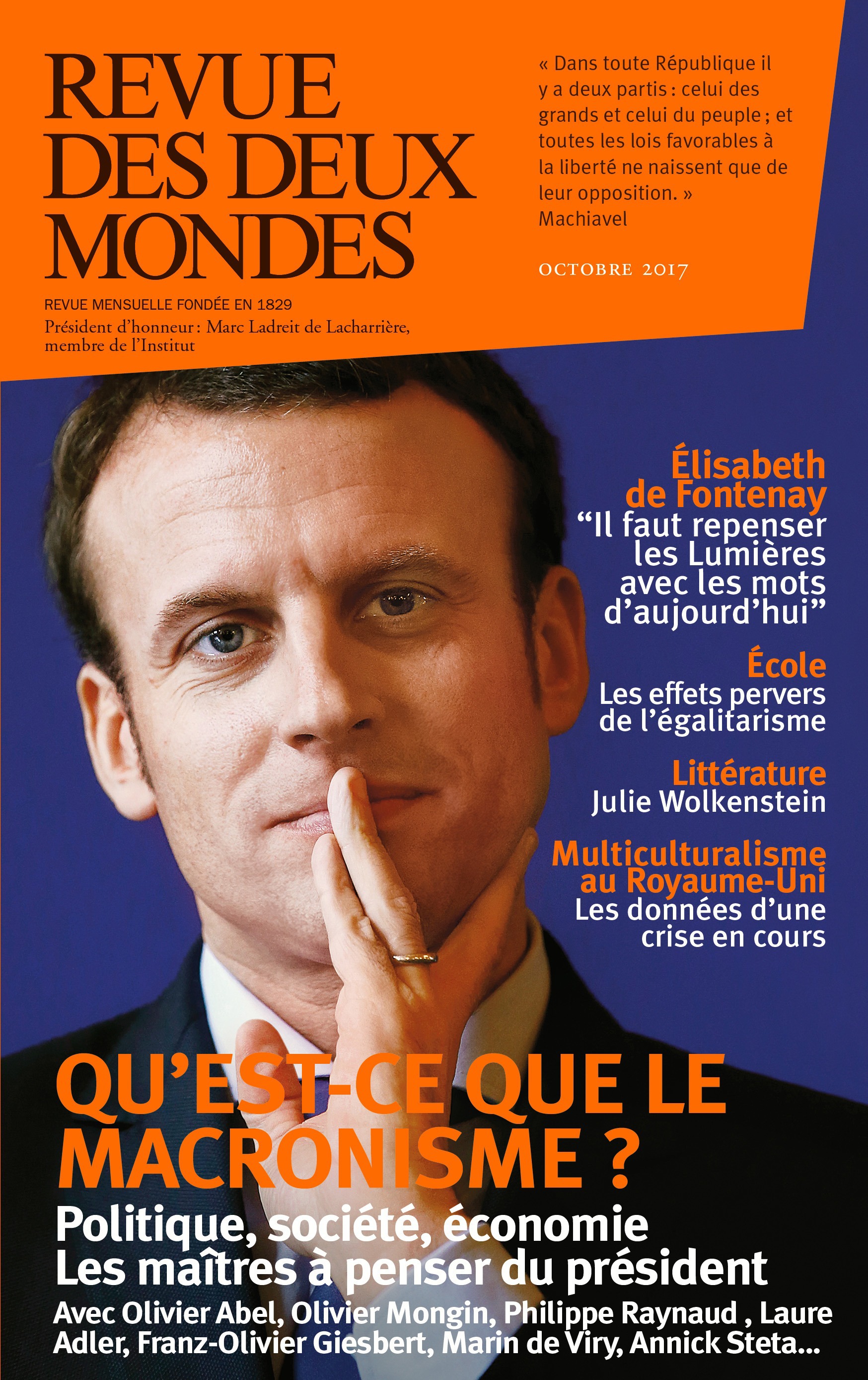 Couverture ebook de Revue des Deux Mondes octobre 2017, de Revue Des Deux Mondes