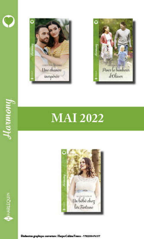 ebook cover of Pack mensuel Harmony - 3 romans (mai 2022), by Allison Leigh, Brenda Harlen, Christine Rimmer