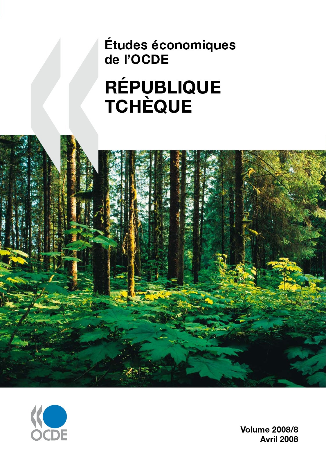Couverture ebook de Études économiques de l'OCDE : République tchèque 2008, de Collectif