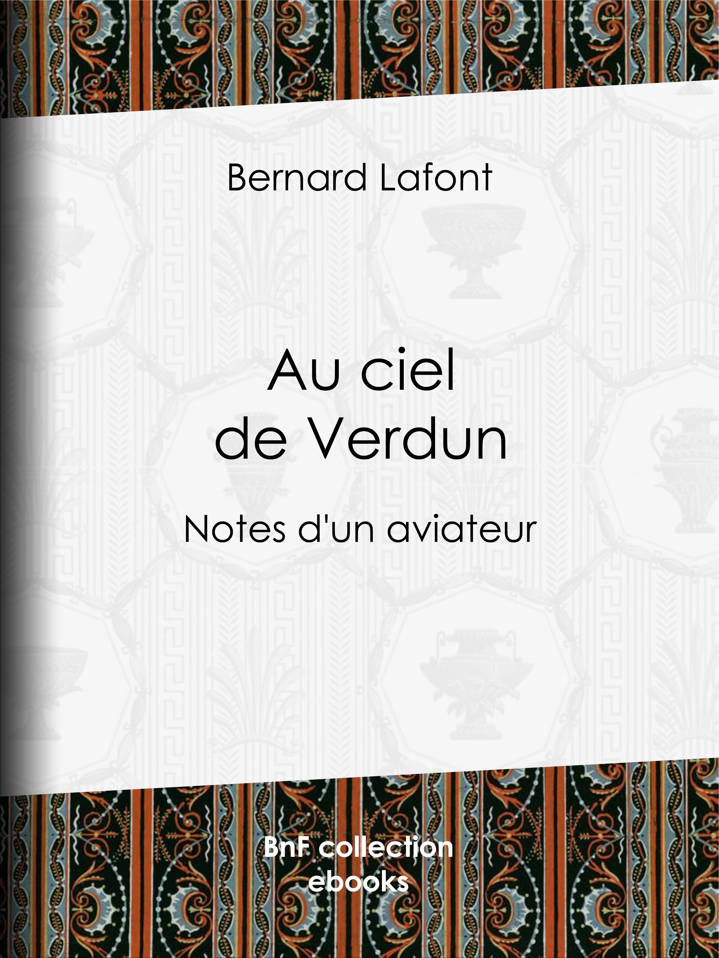 ebook cover of Au ciel de Verdun, by Bernard Lafont