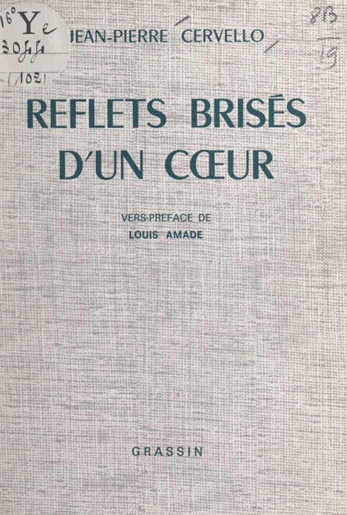 Couverture ebook de Reflets brisés d'un coeur, de Jean-Pierre Cervello