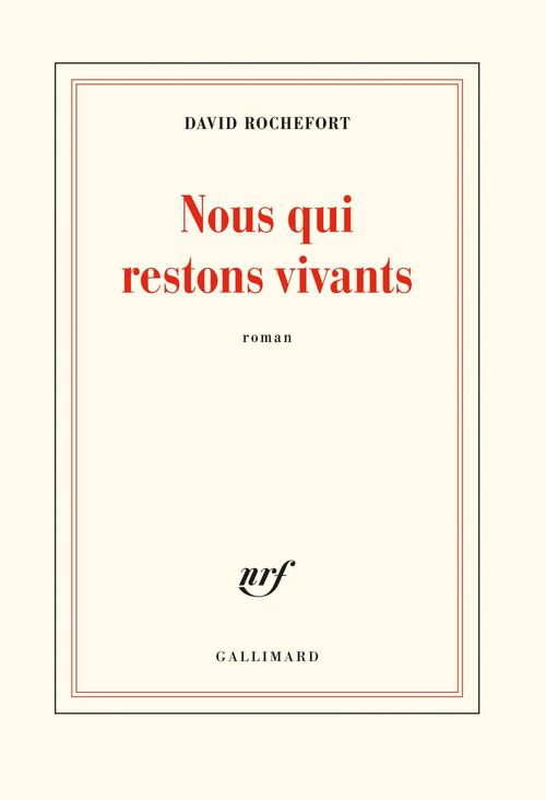 ebook cover of Nous qui restons vivants, by David Rochefort