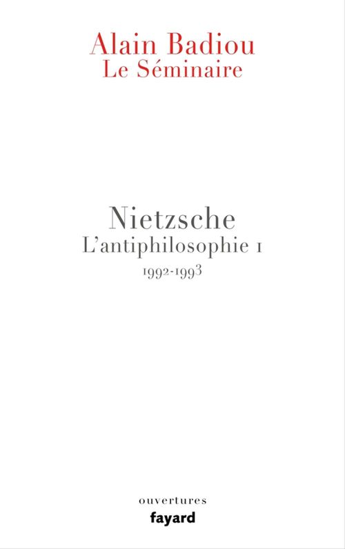 Couverture ebook de Le Séminaire. Nietzsche, de Alain Badiou