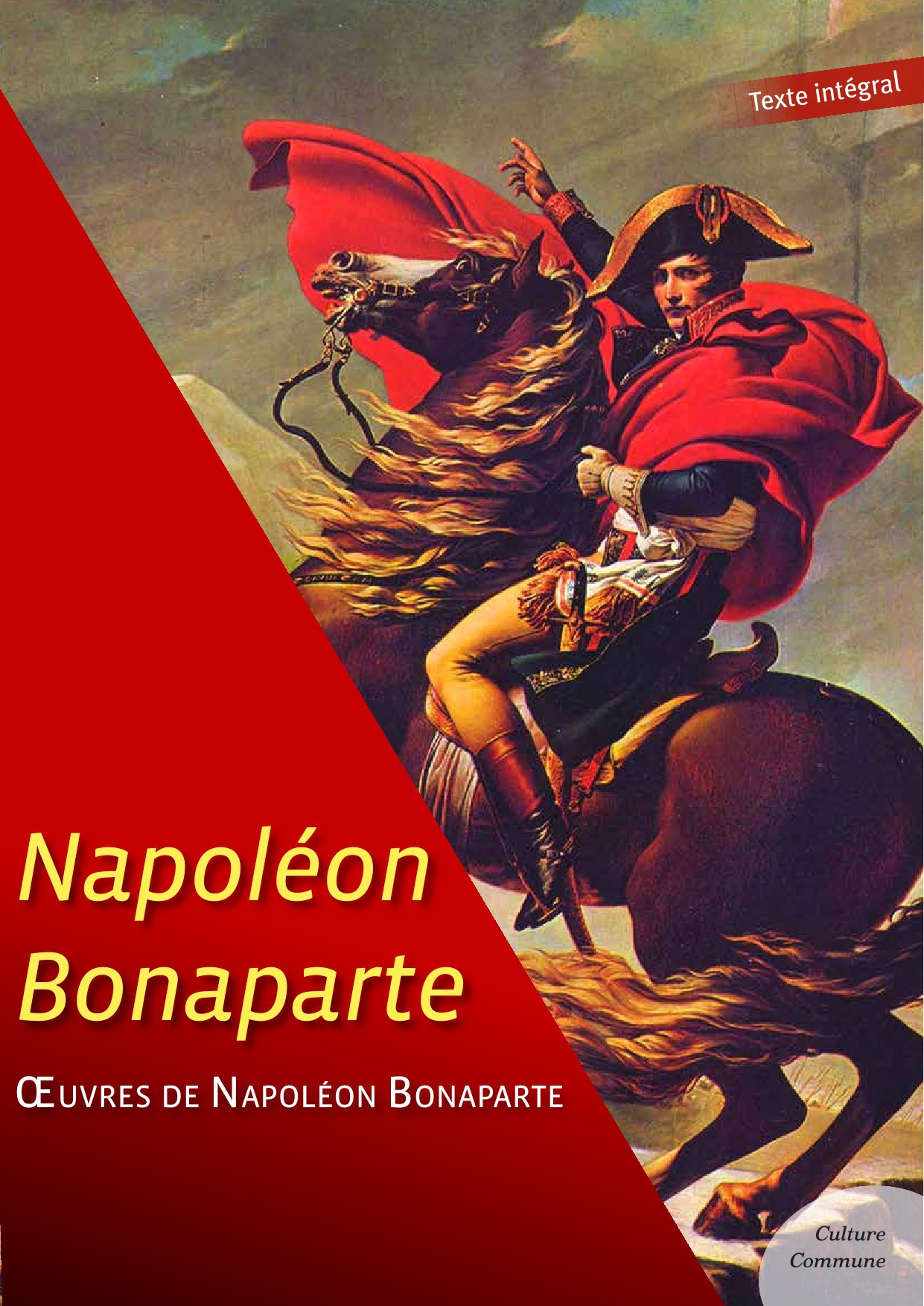 ebook cover of OEuvres de Napoléon Bonaparte, by Napoléon Bonaparte