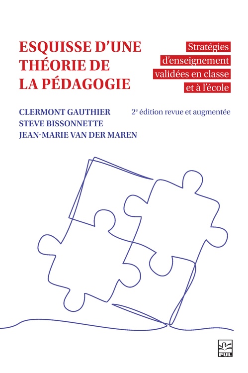 ebook cover of Esquisse d´une théorie de la pédagogie, by Clermont Gauthier, Steve Bissonnette, Jean-Marie Van der Maren