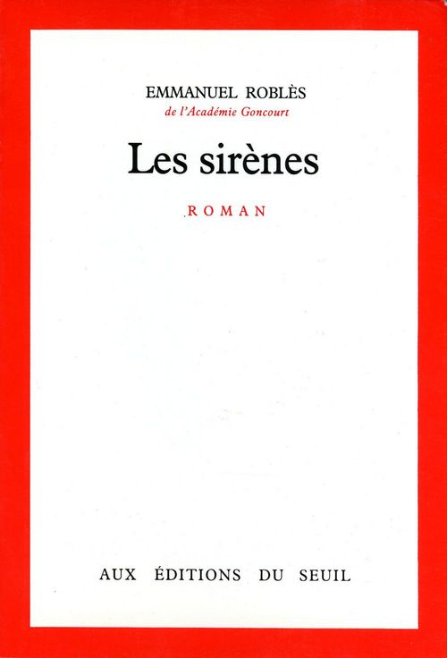 ebook cover of Les Sirènes, by Emmanuel Roblès